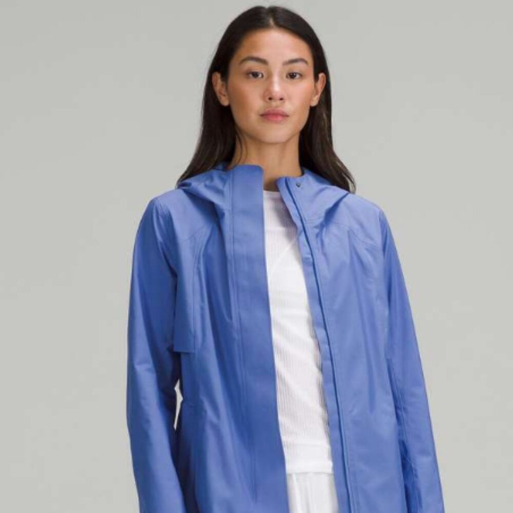 Lululemon Rain Rebel Jacket Wild Indigo Size 6